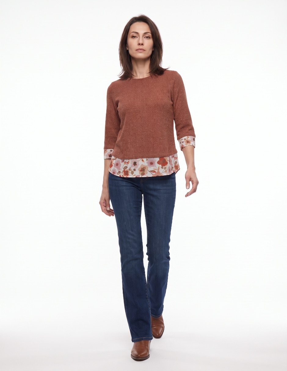 Blusa manga 3/4 para mujer 3