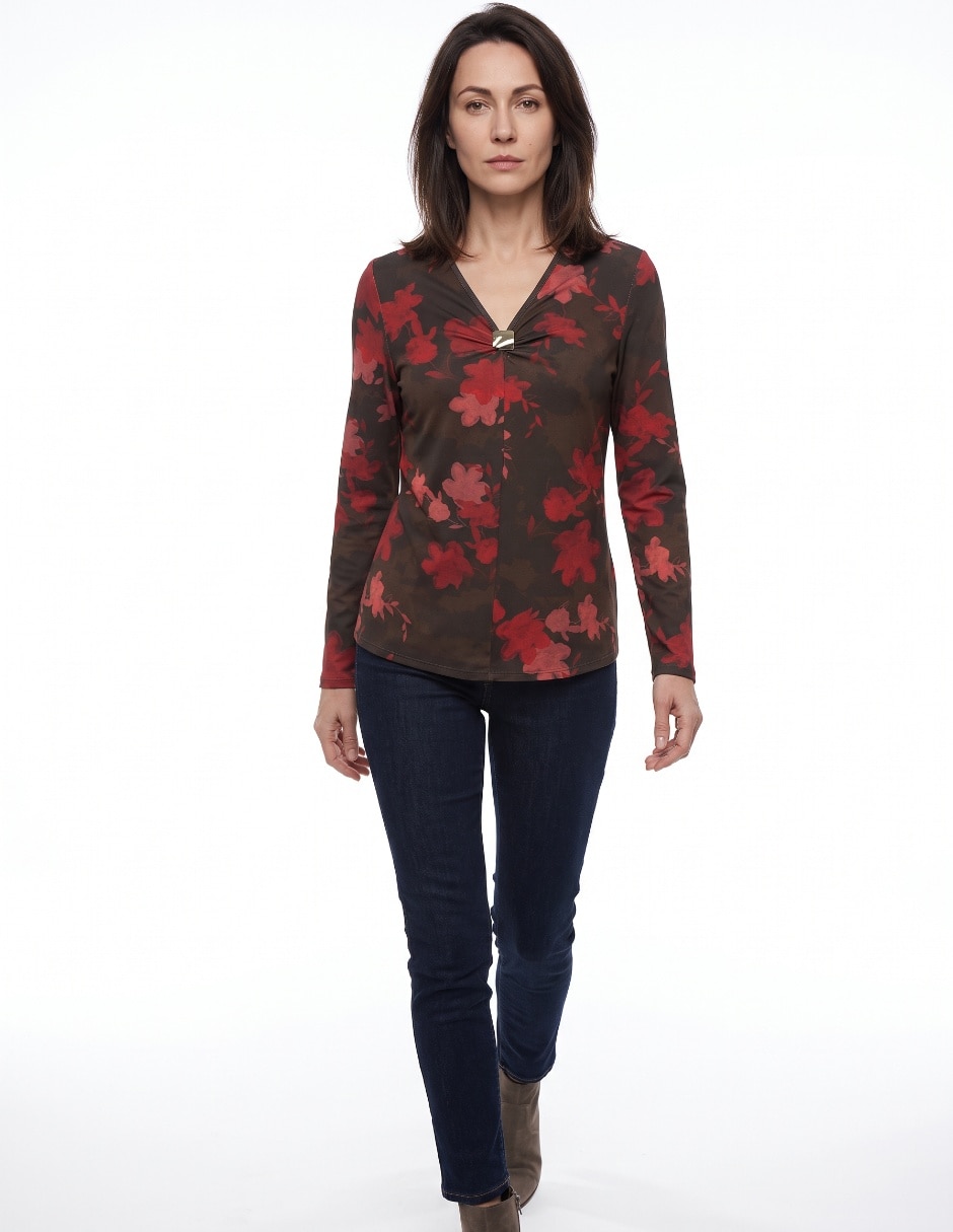 Blusa manga larga para mujer Blusa manga larga para mujer