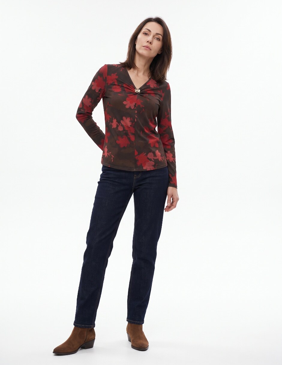 Blusa manga larga para mujer 3