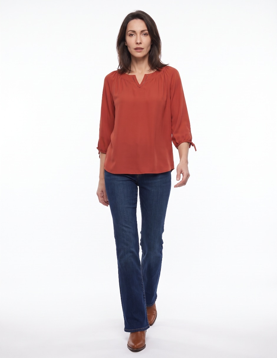 Blusa manga 3/4 para mujer 3