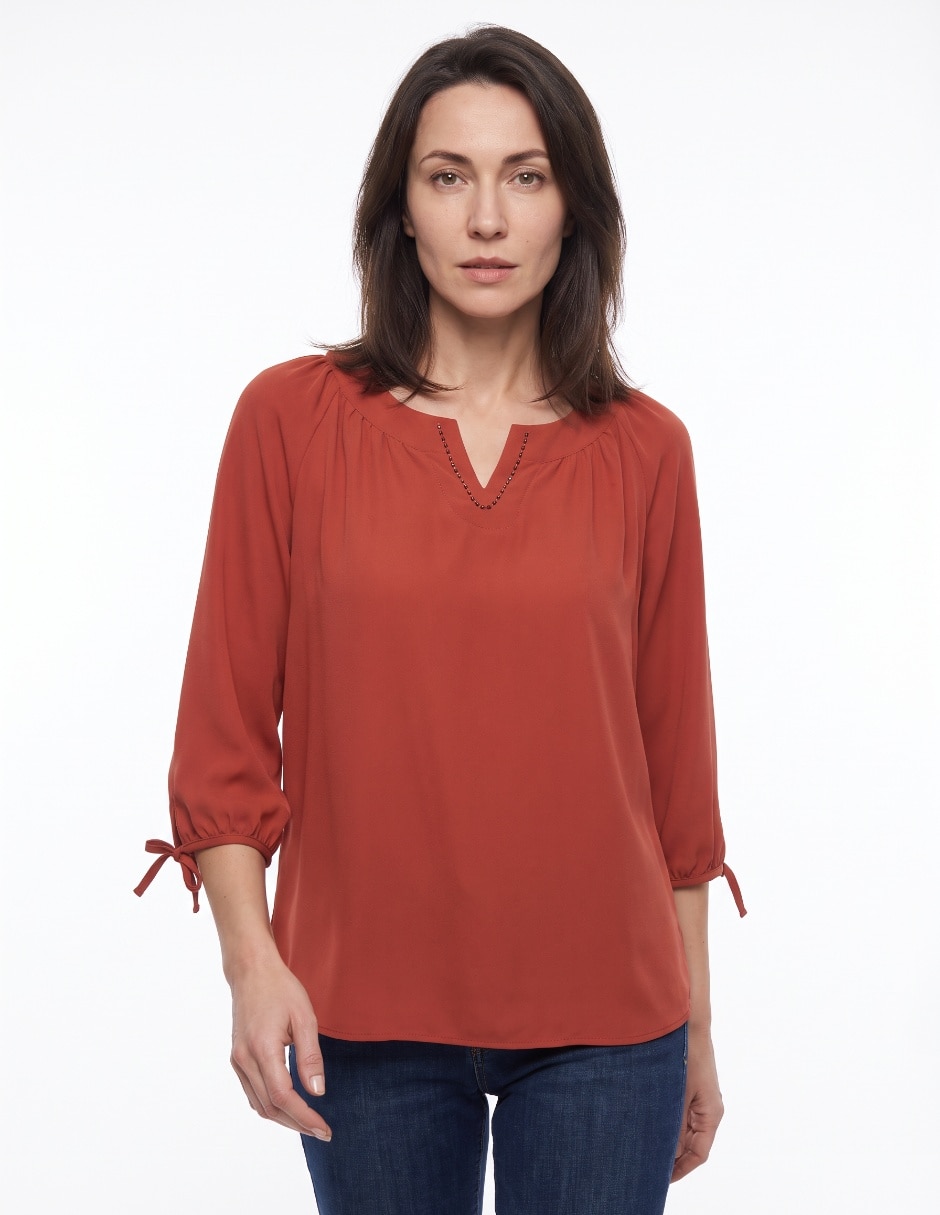 Blusa manga 3/4 para mujer 4