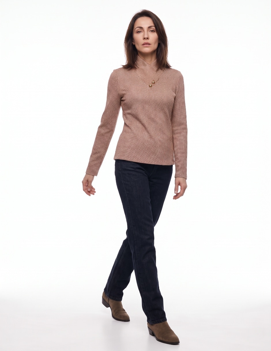 Blusa manga larga para mujer 3
