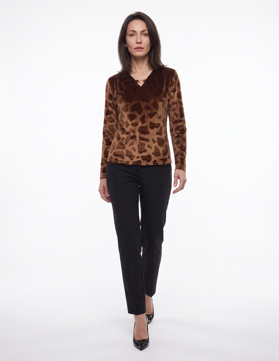 Blusa manga larga para mujer 3