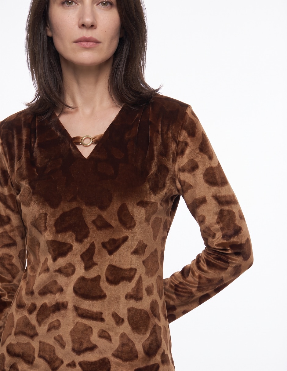 Blusa manga larga para mujer 4