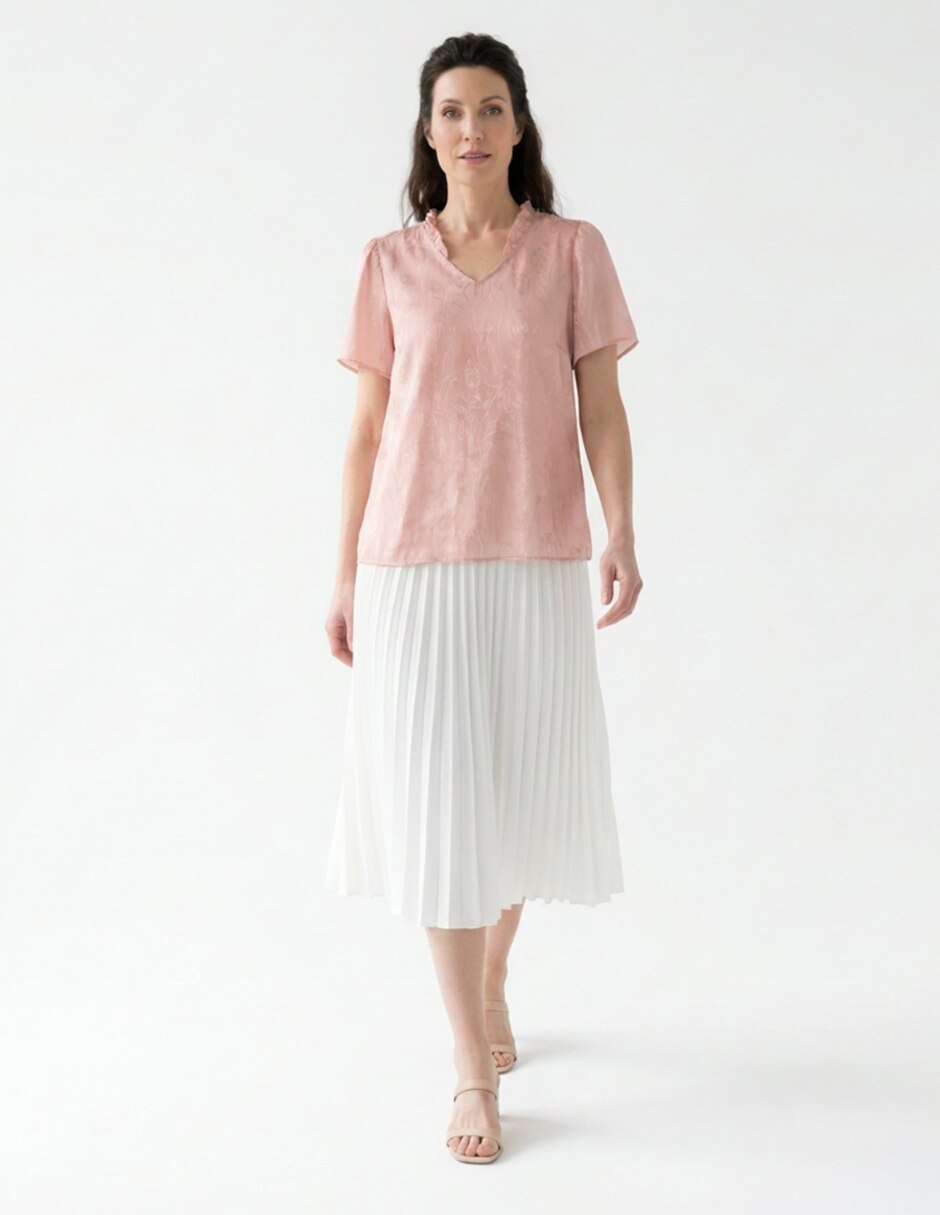 Blusa manga corta para mujer 3