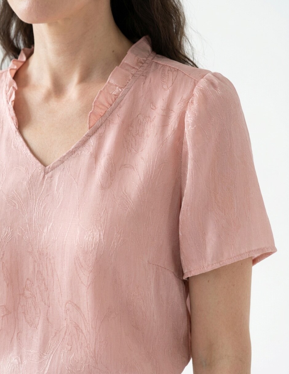 Blusa manga corta para mujer 5
