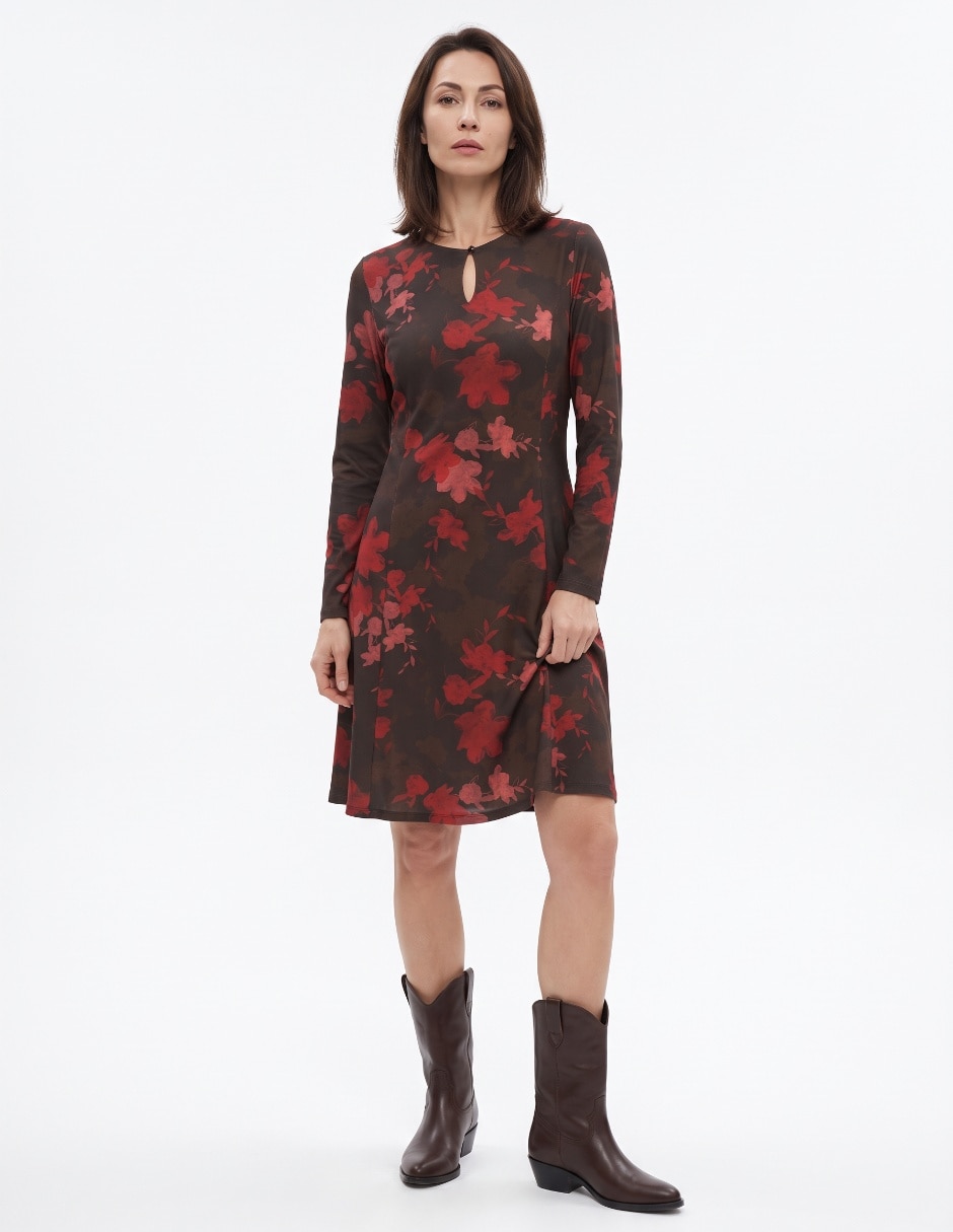 Vestido a la rodilla casual para mujer Vestido a la rodilla casual para mujer