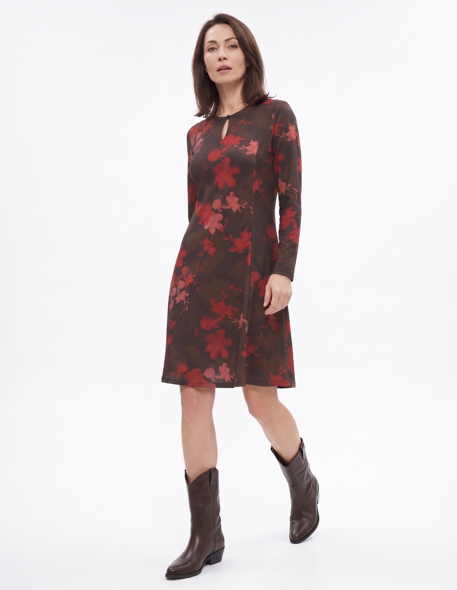 Vestido a la rodilla casual para mujer 3