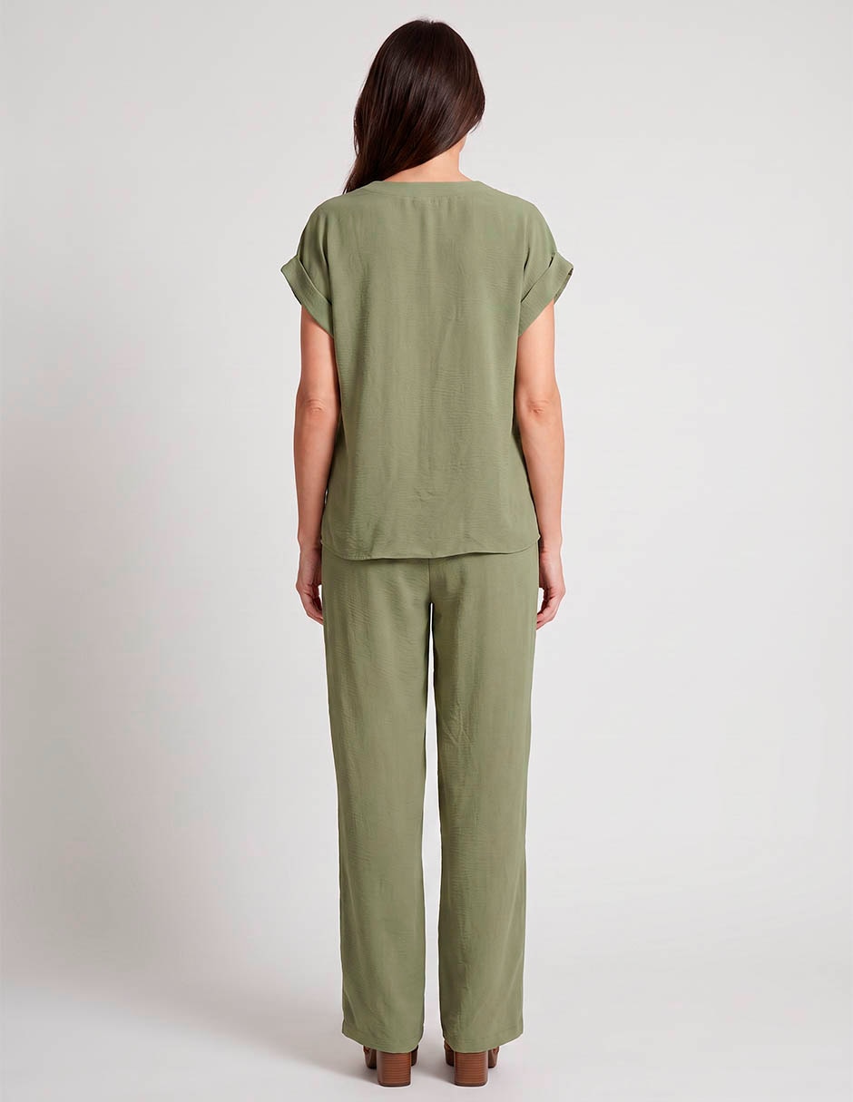 Blusa manga corta para mujer 4