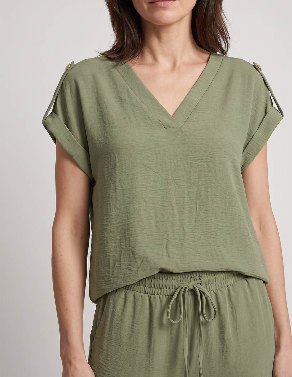 Blusa manga corta para mujer 2