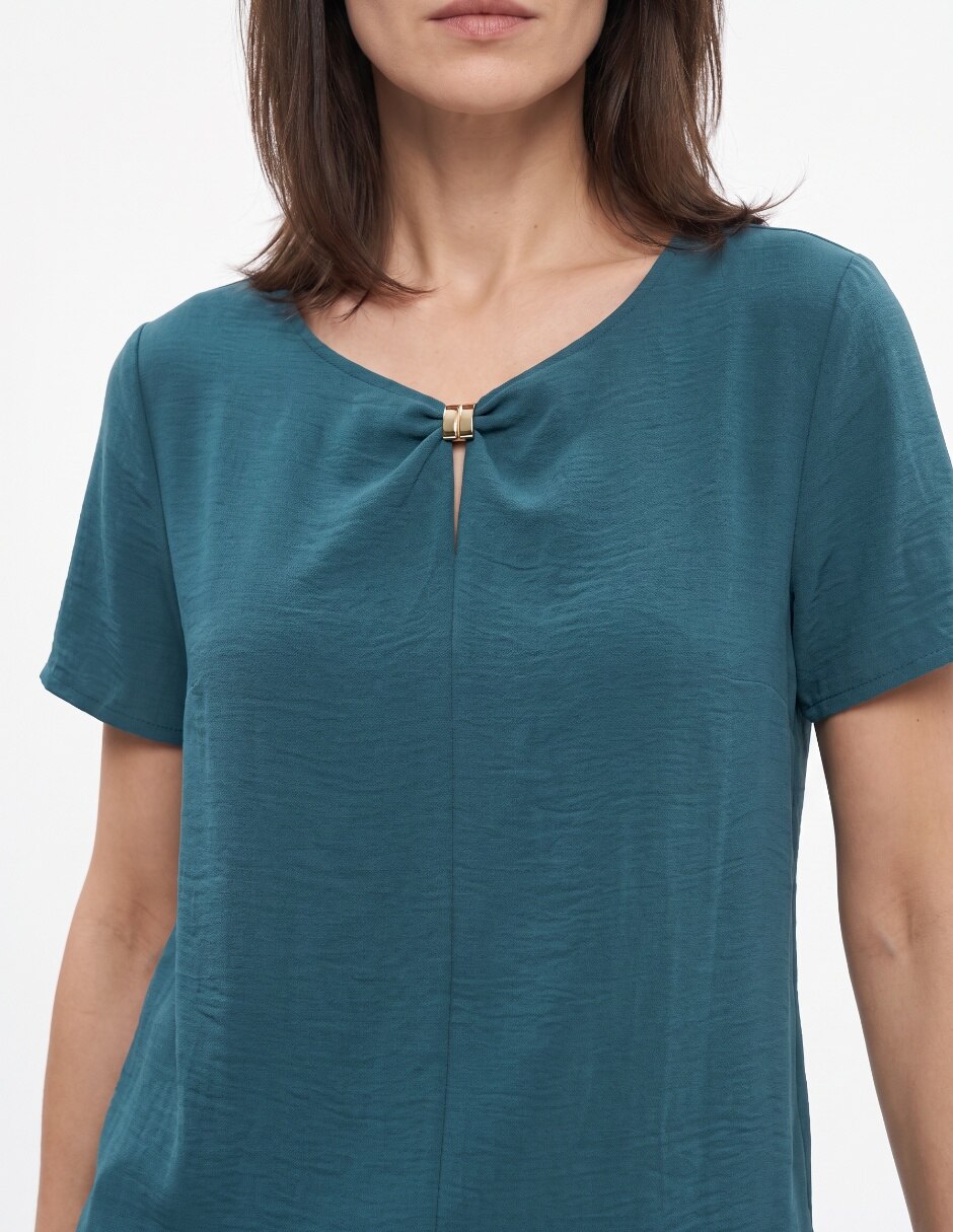 Blusa manga corta para mujer 4