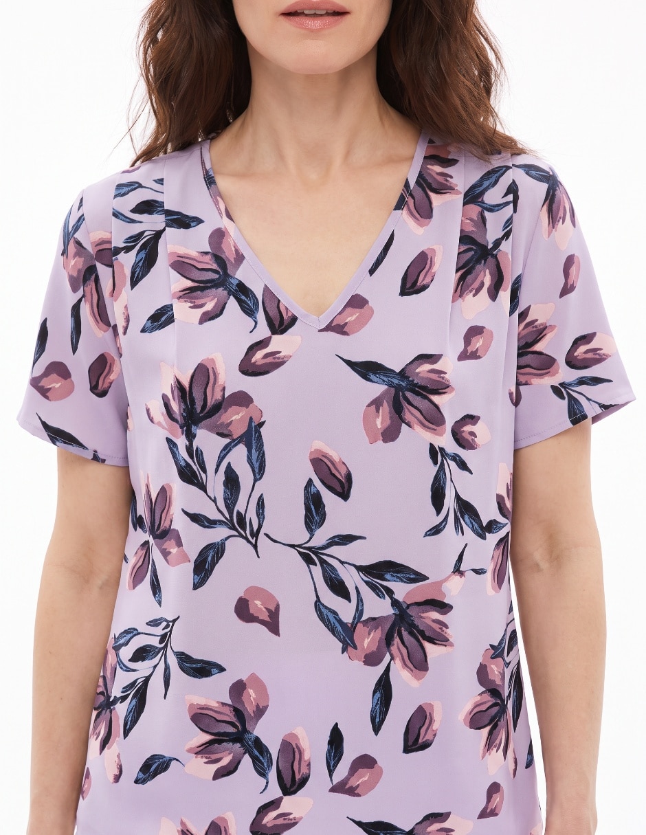 Blusa manga corta para mujer 4