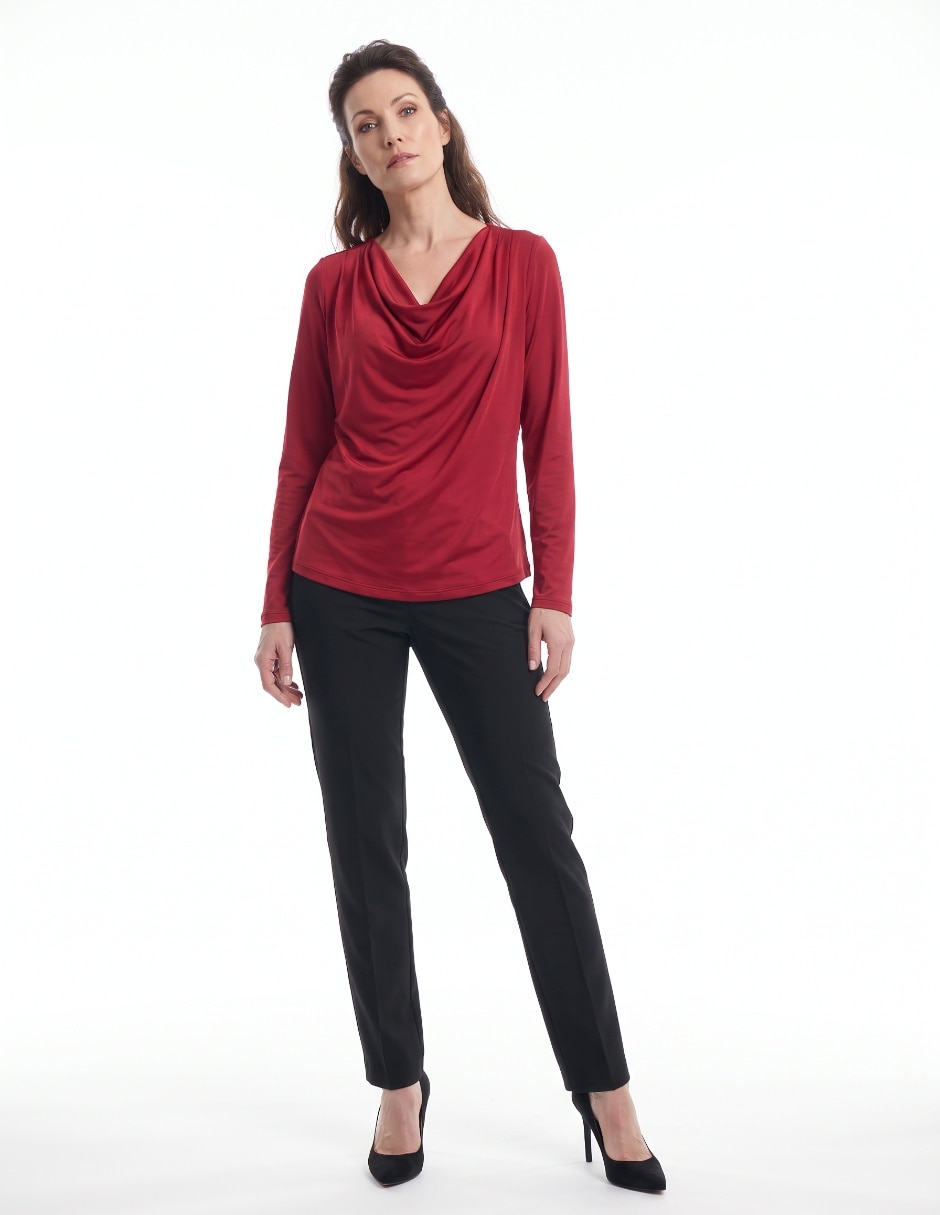 Blusa manga larga para mujer