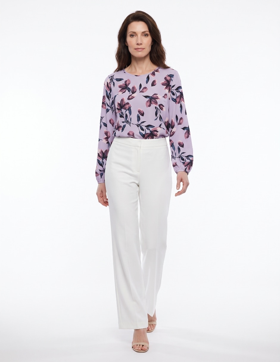 Blusa manga larga para mujer