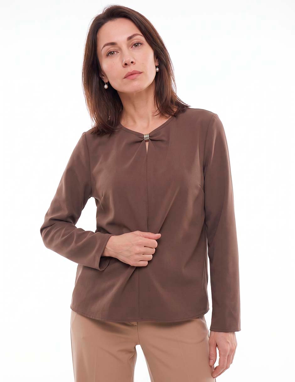 Blusa manga larga para mujer 2