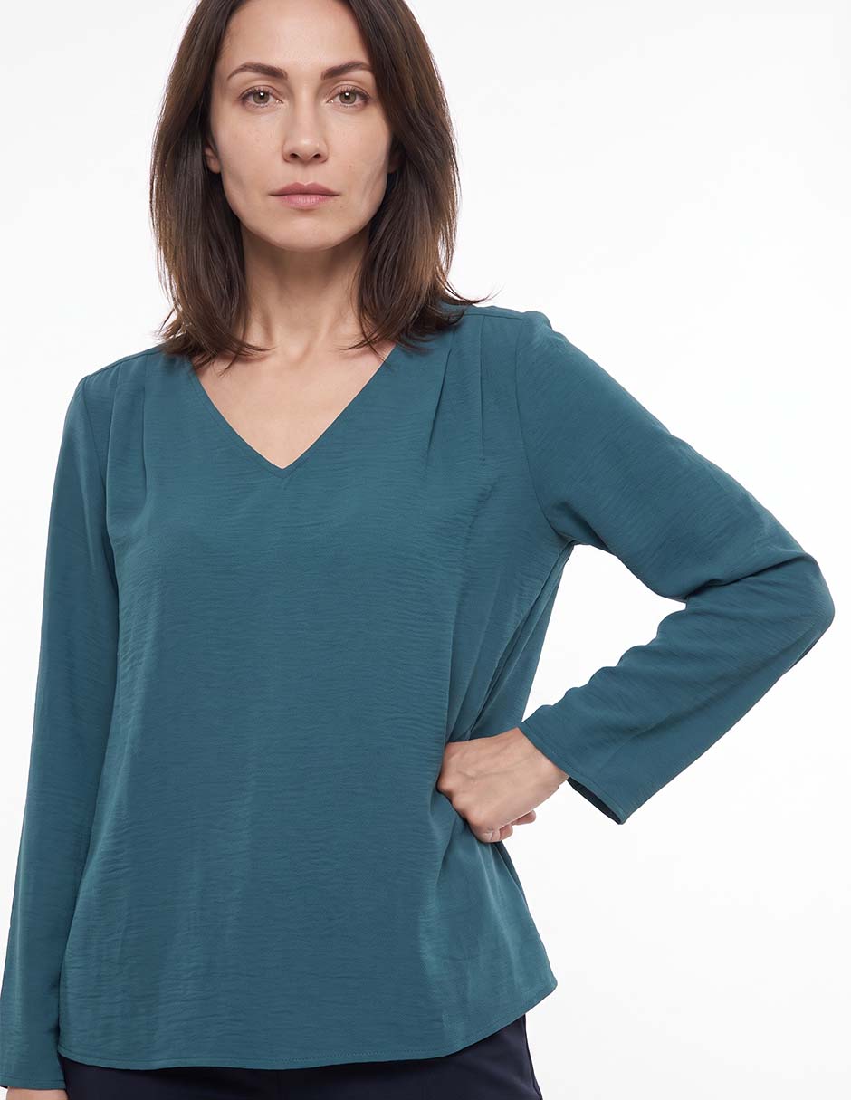 Blusa manga larga para mujer 4