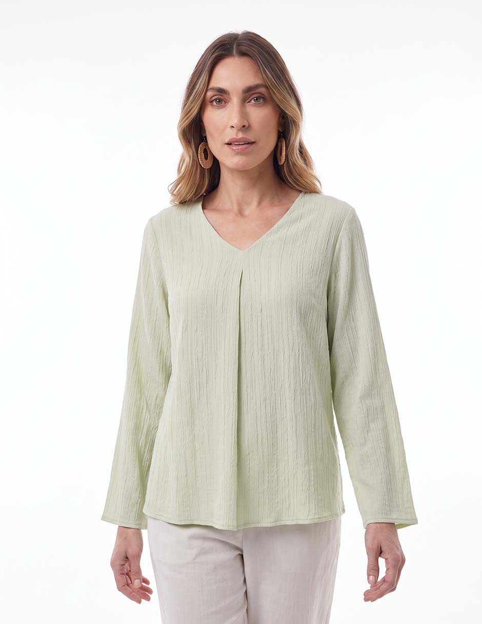 Blusa manga larga para mujer 3