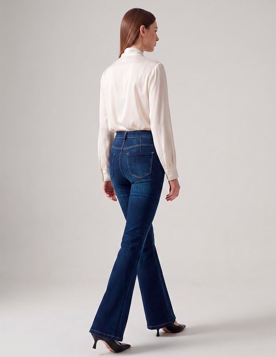 Jeans flare regular para mujer 3