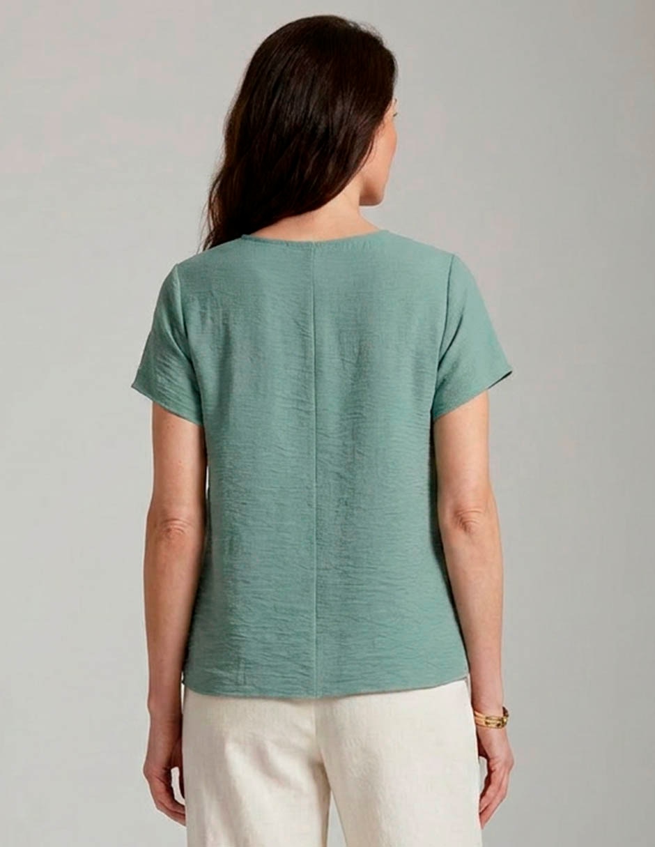 Blusa manga corta para mujer 2