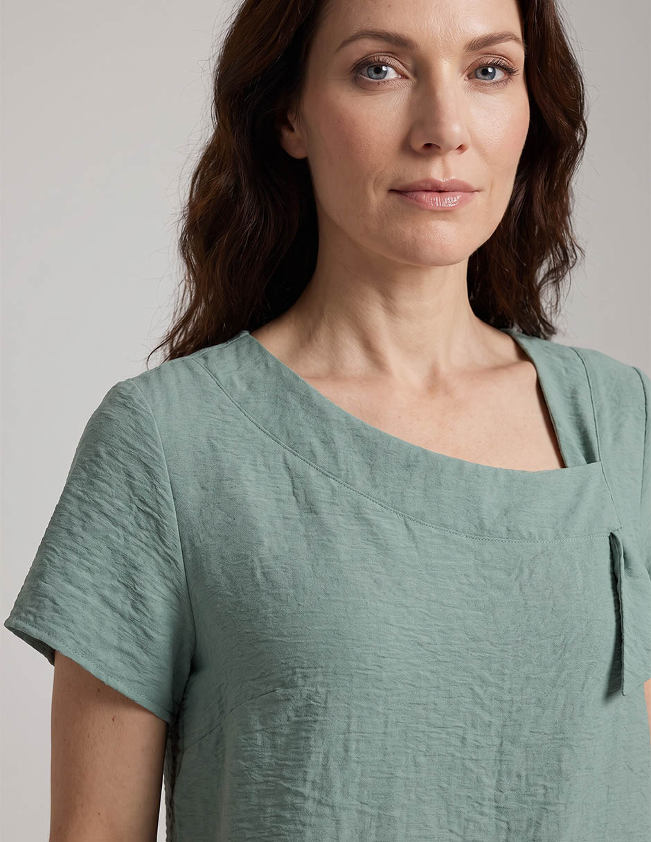 Blusa manga corta para mujer 3