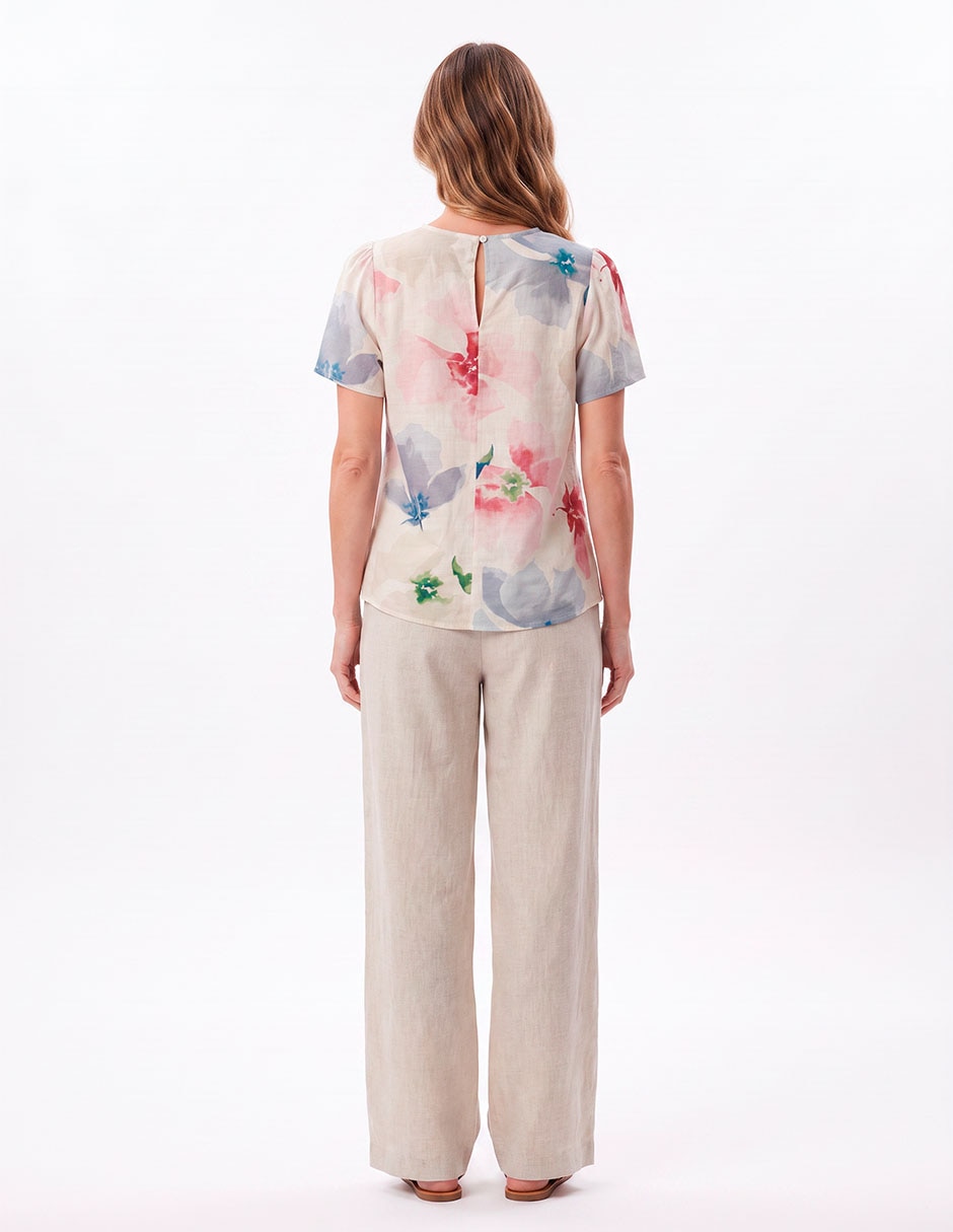 Blusa manga corta para mujer 4