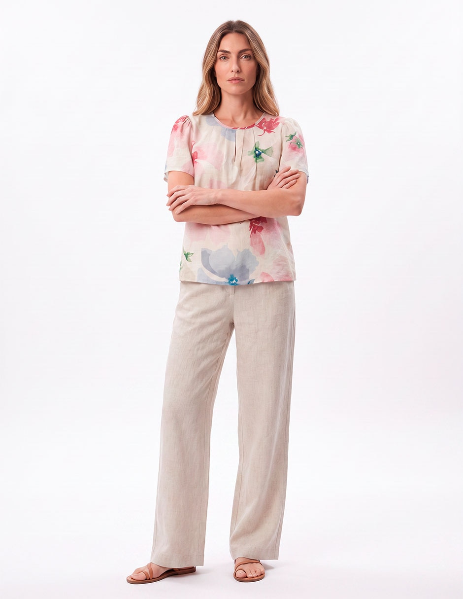 Blusa manga corta para mujer 3