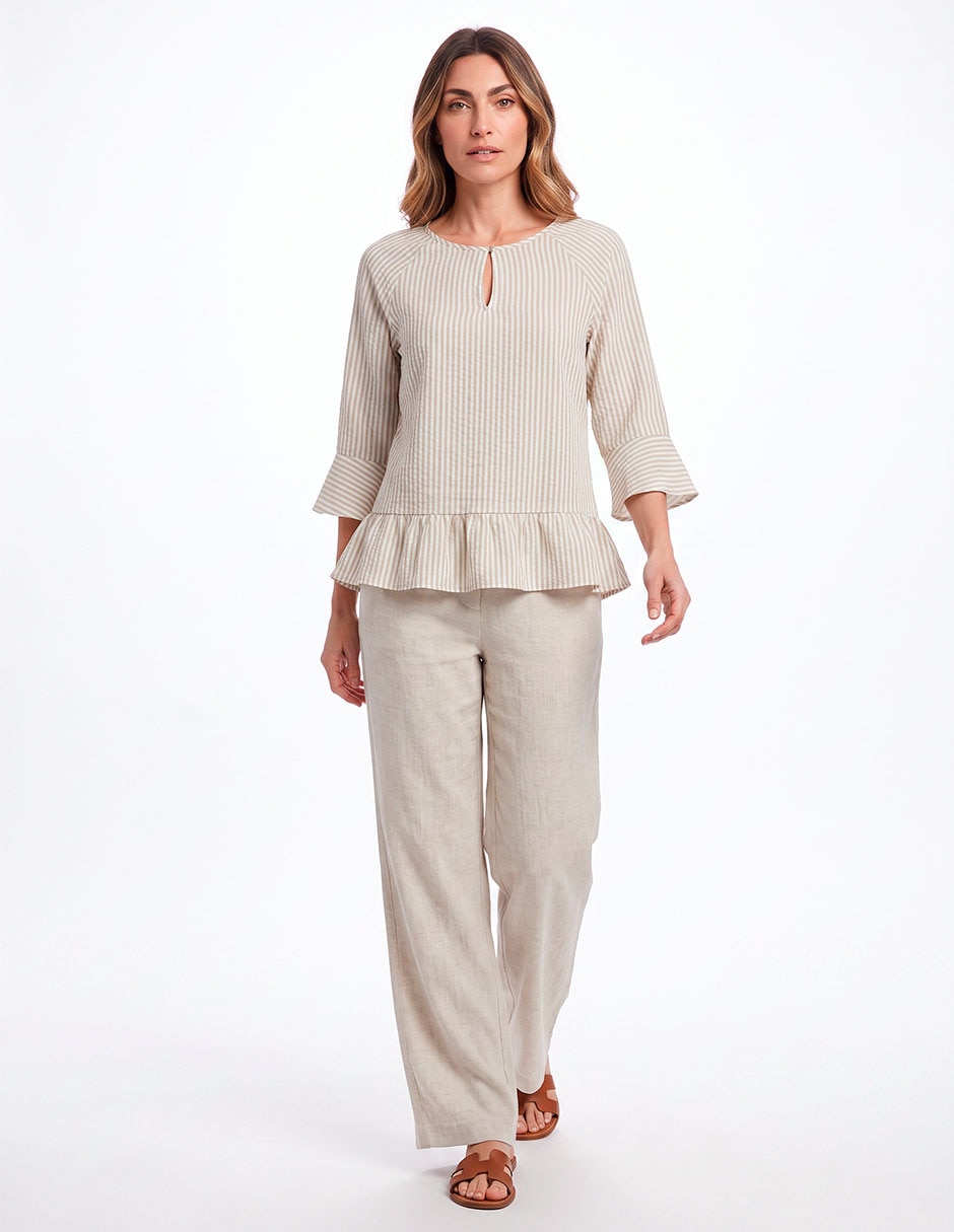 Blusa manga 3/4 para mujer Blusa manga 3/4 para mujer